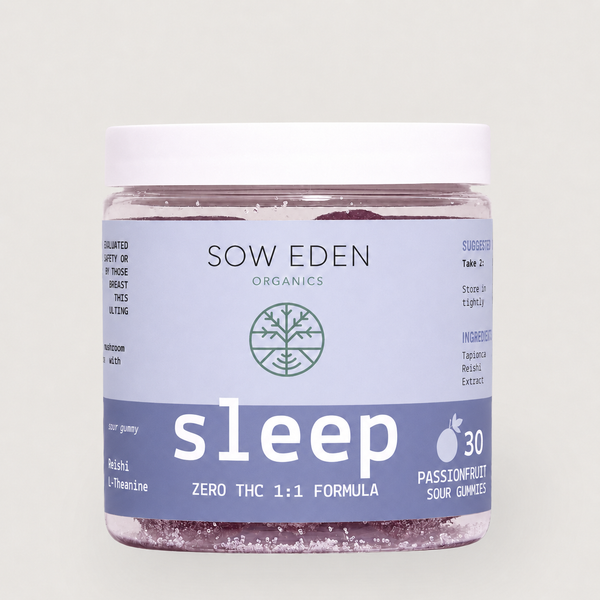 THC Free Sleep Vegan CBD Gummies | CBD + CBN and Reishi