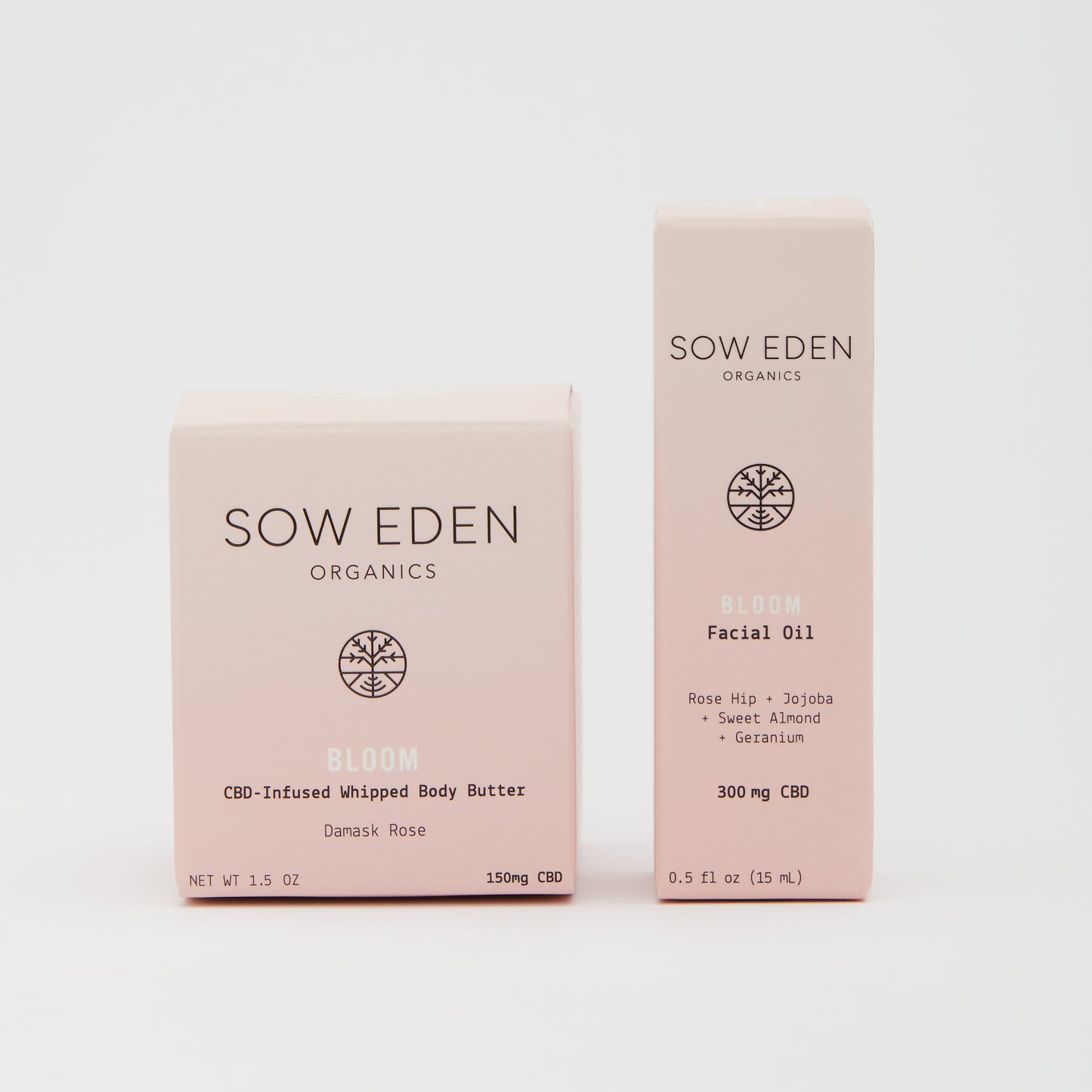 Organic Vegan CBD Bloom Collection Skincare Bundle by Sow Eden