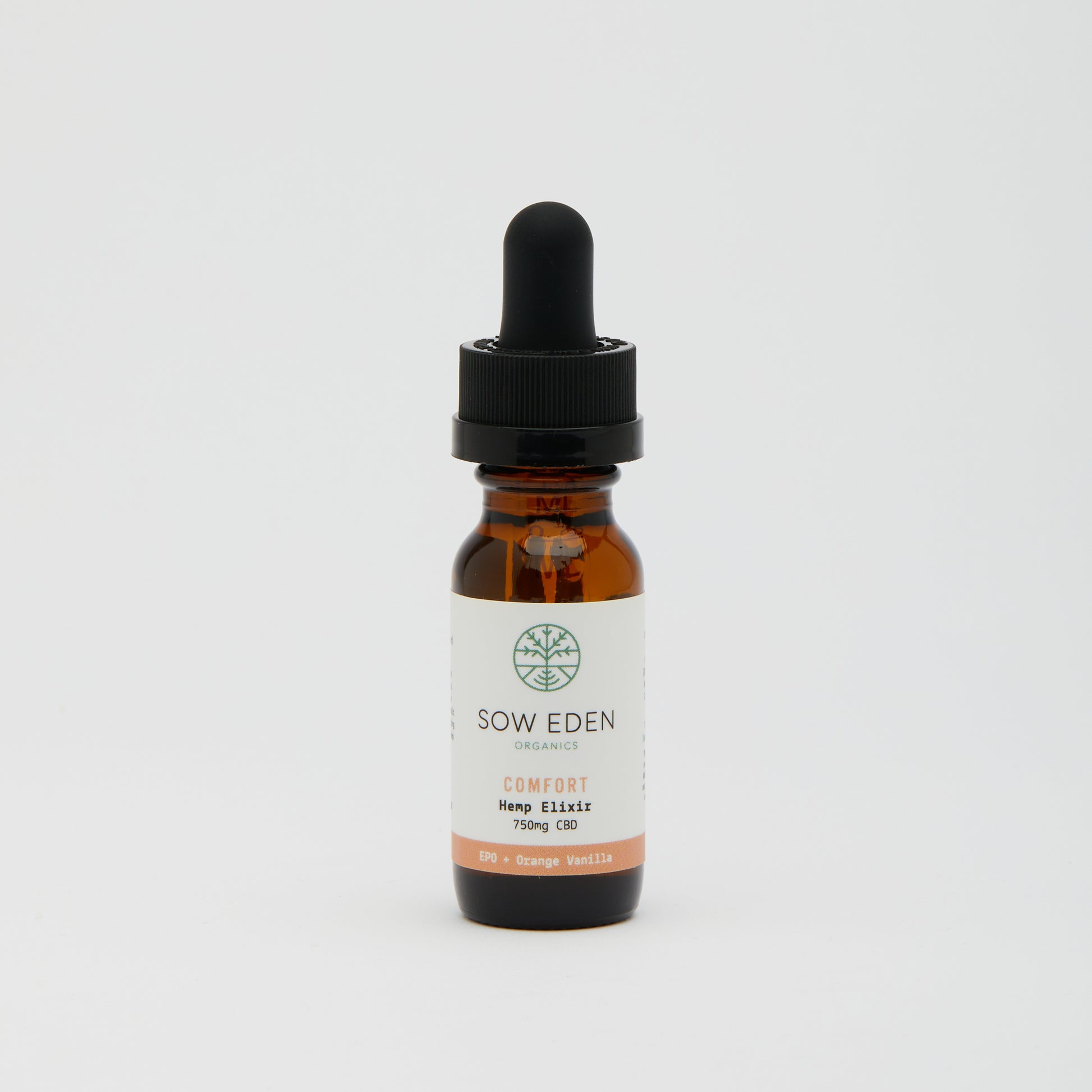 Organic Vegan CBD Comfort CBD Elixir | Evening Primrose + Orange Vanilla by Sow Eden