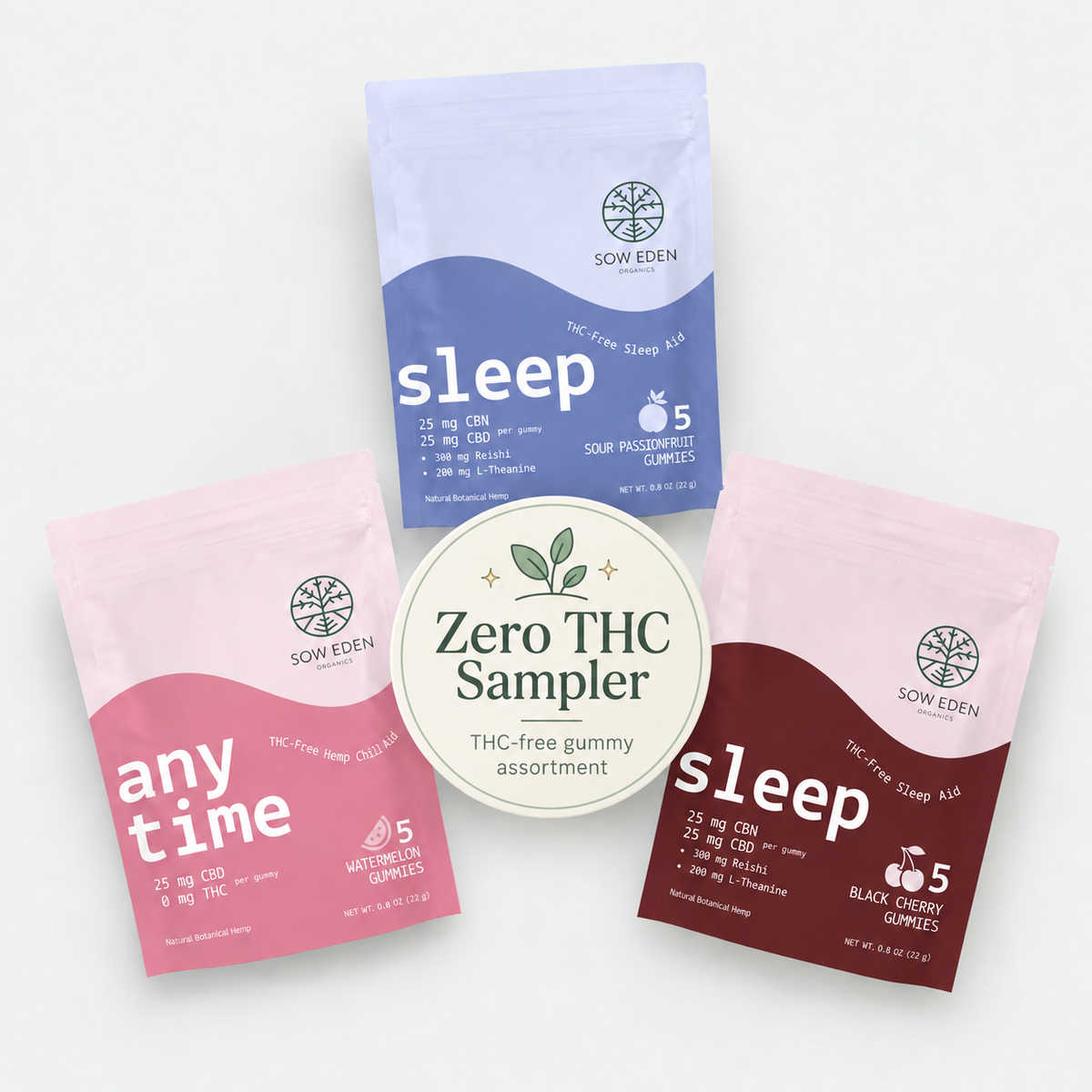 Zero THC Gummy Sampler Pack