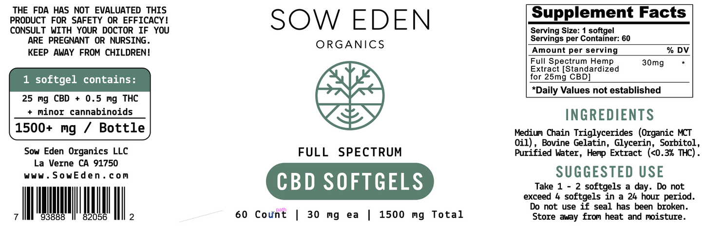 CBD Softgels | Full Spectrum Capsules