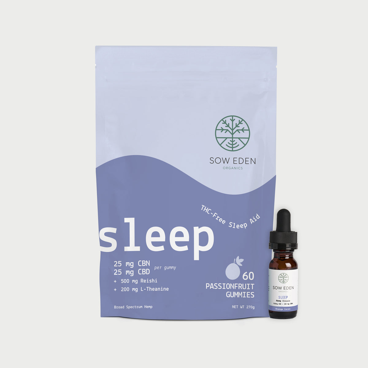Zero THC Sleep Bundle | CBN + CBD Tincture &amp; Gummies