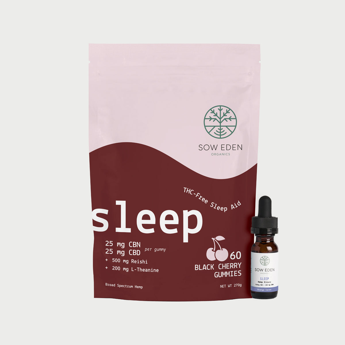 Zero THC Sleep Bundle | CBN + CBD Tincture &amp; Gummies