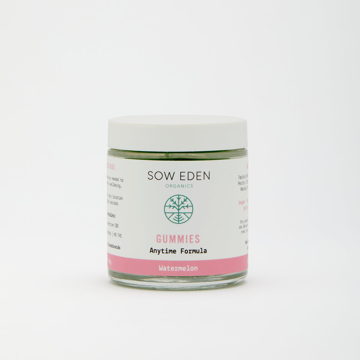 Organic Vegan CBD Anytime Gummy | Zero THC Formula by Sow Eden