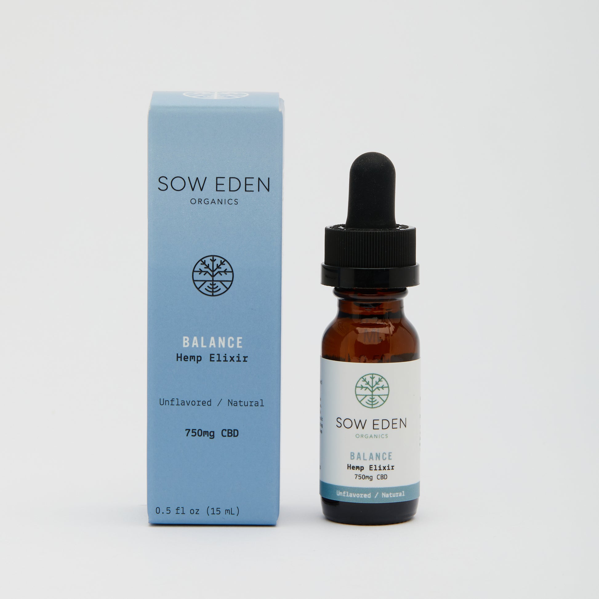 Organic Vegan CBD Balance CBD Elixir | Unflavored by Sow Eden