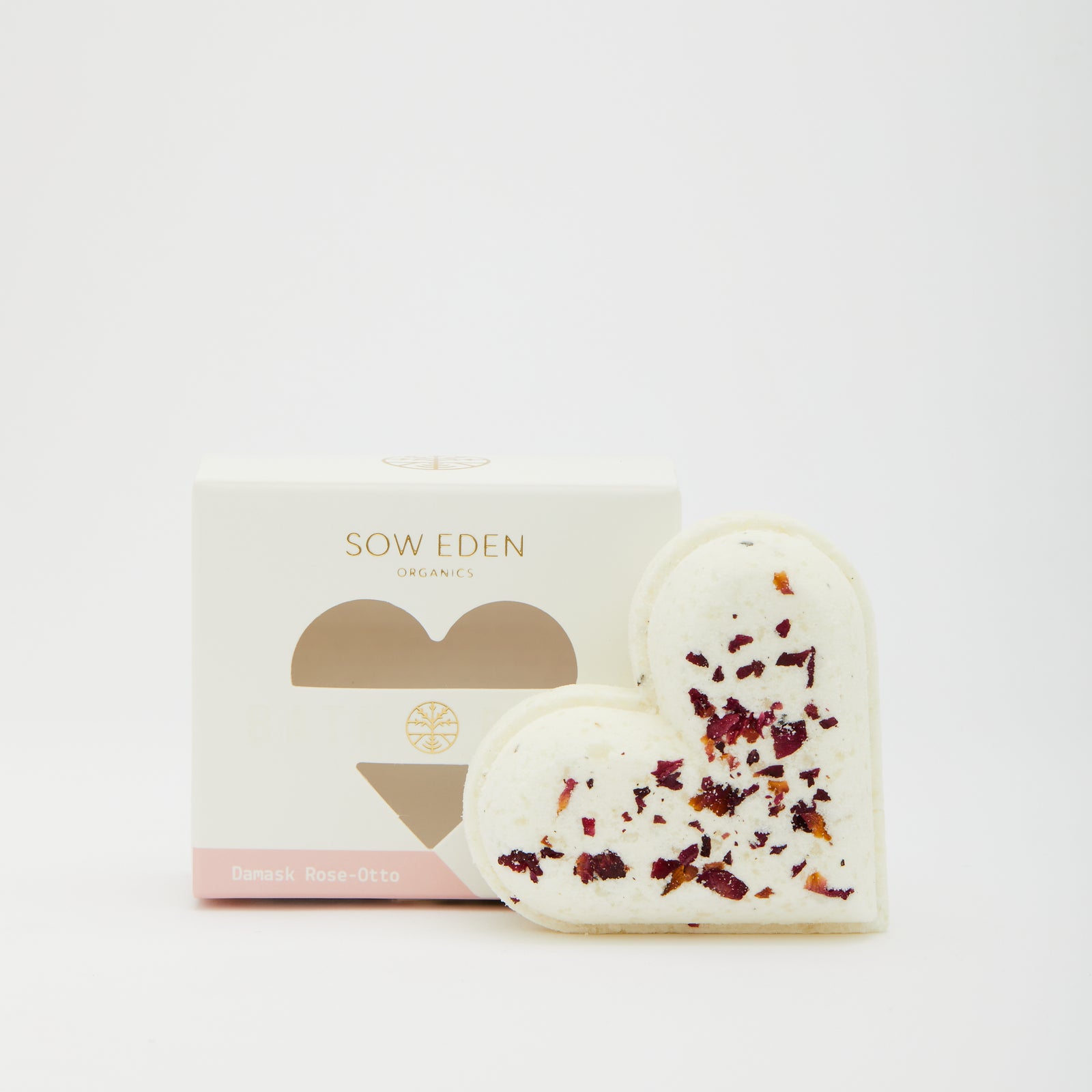 Organic Vegan CBD CBD Bath Bomb | Damask Rose by Sow Eden