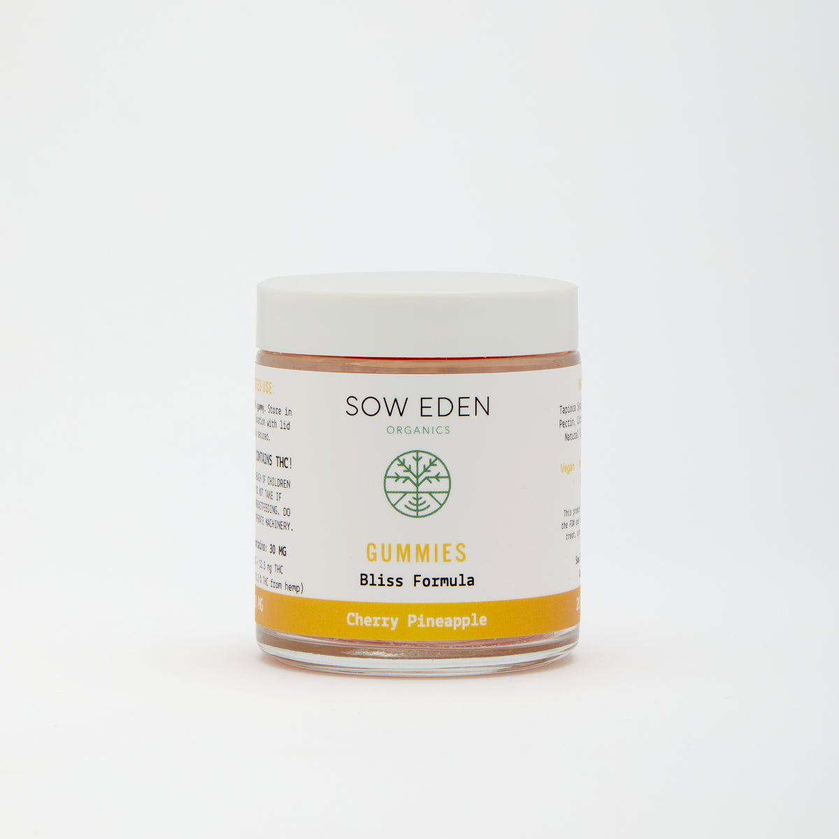 Organic Vegan CBD Bliss Gummy | THC + CBG + CBD Formula by Sow Eden
