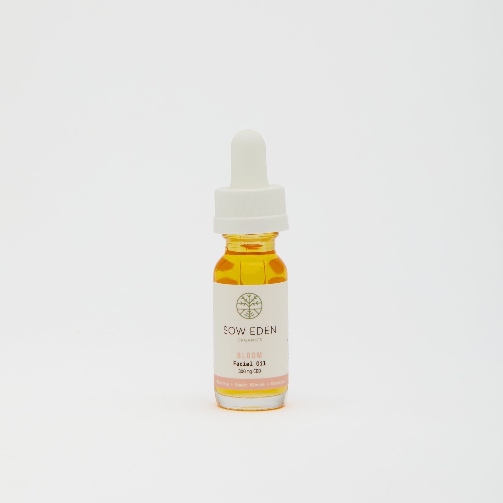 Organic Vegan CBD Bloom CBD Facial Oil | Rose Geranium by Sow Eden
