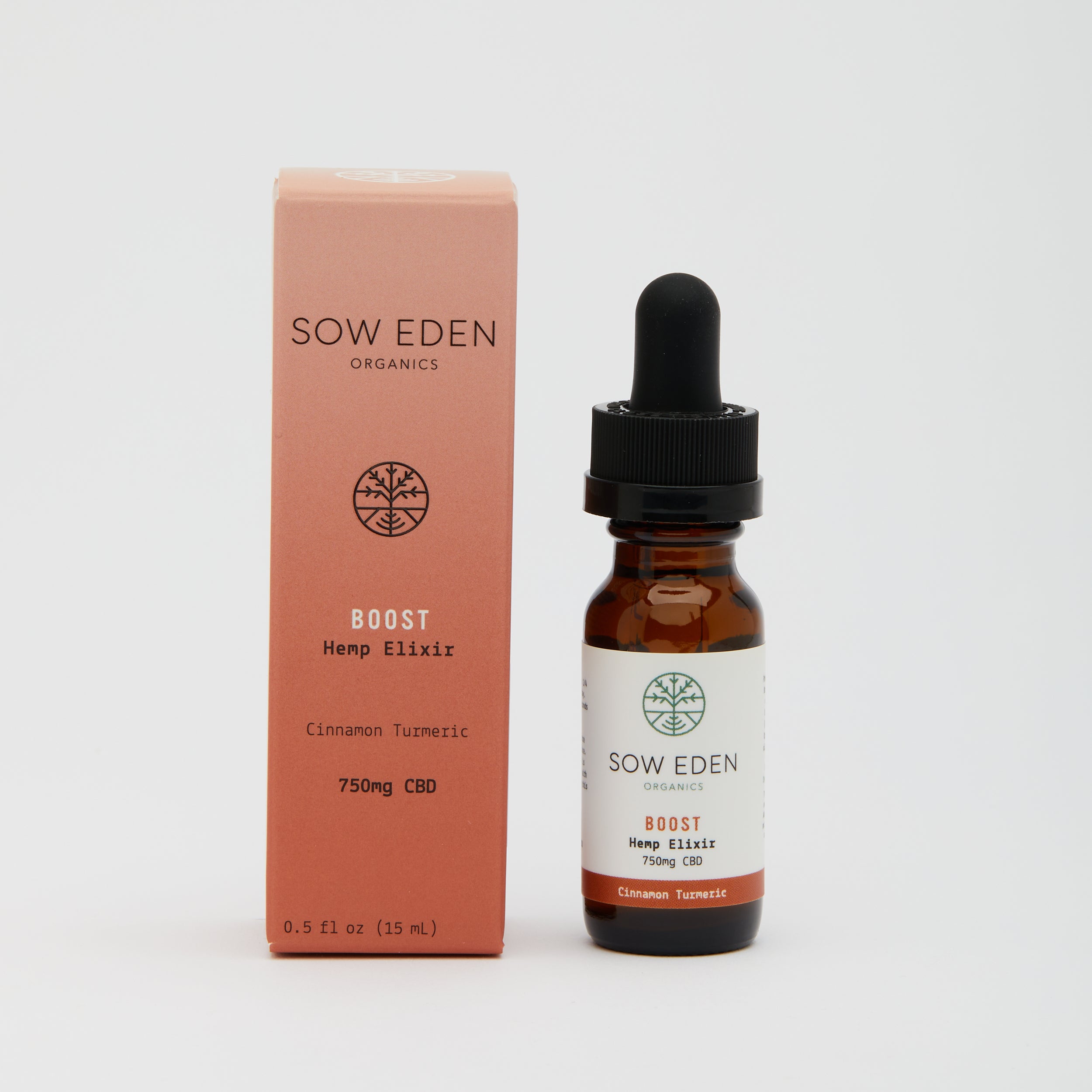 Boost CBD Elixir | Cinnamon Turmeric Tincture | By Sow Eden Organics