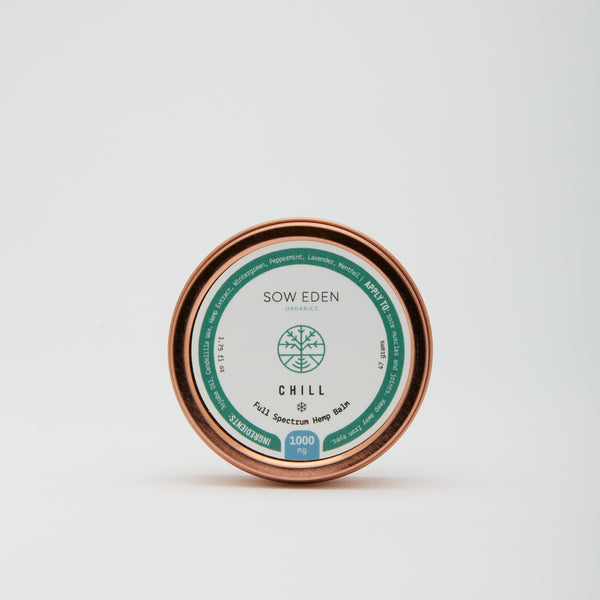 Organic Vegan CBD Chill Full Spectrum Balm | Menthol + Wintergreen by Sow Eden