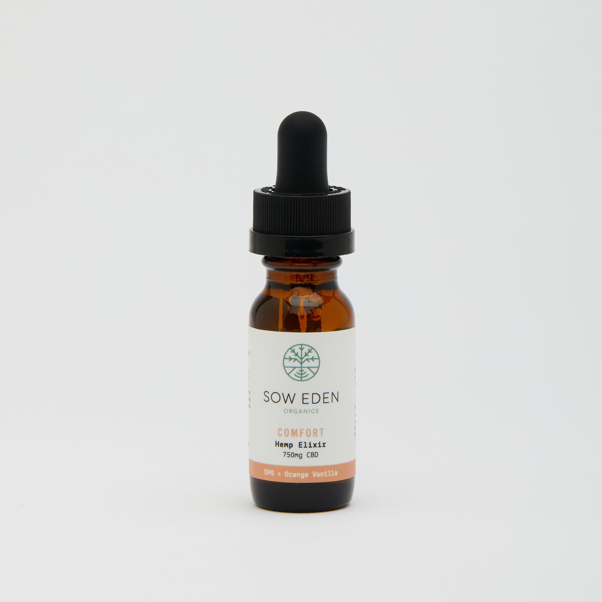Organic Vegan CBD Comfort CBD Elixir | Evening Primrose + Orange Vanilla by Sow Eden