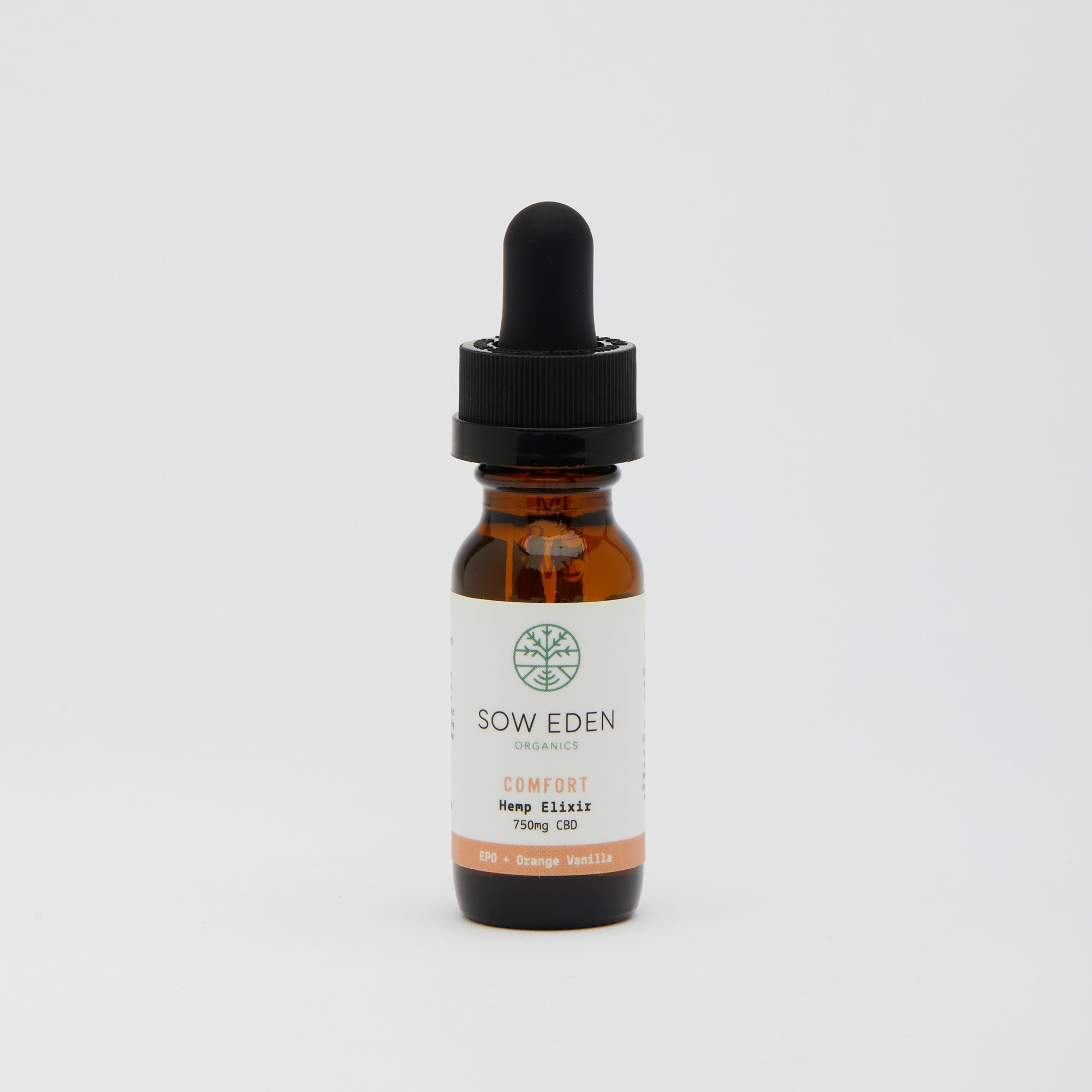 Organic Vegan CBD Comfort CBD Elixir | Evening Primrose + Orange Vanilla by Sow Eden
