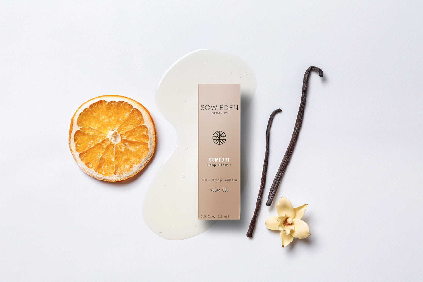 Comfort CBD Elixir | Evening Primrose + Orange Vanilla