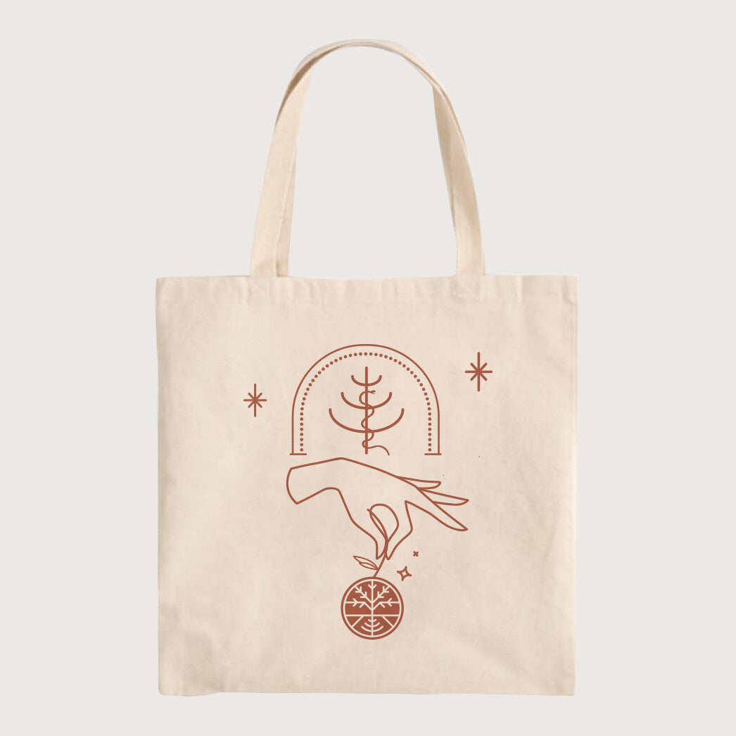 Organic Vegan CBD Forbidden Fruit | Canvas Tote Bag by Sow Eden