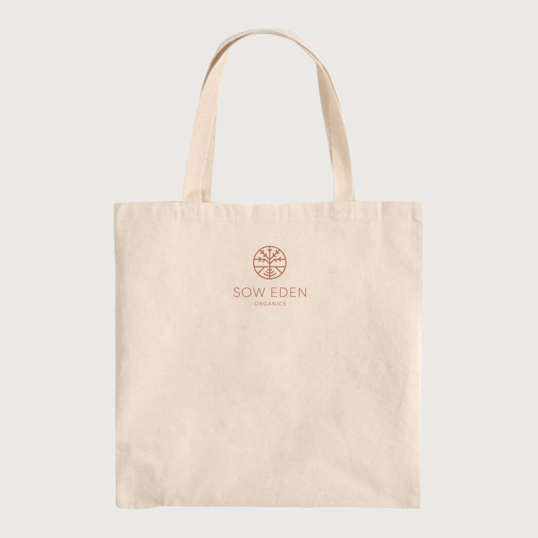 Organic Vegan CBD Forbidden Fruit | Canvas Tote Bag by Sow Eden