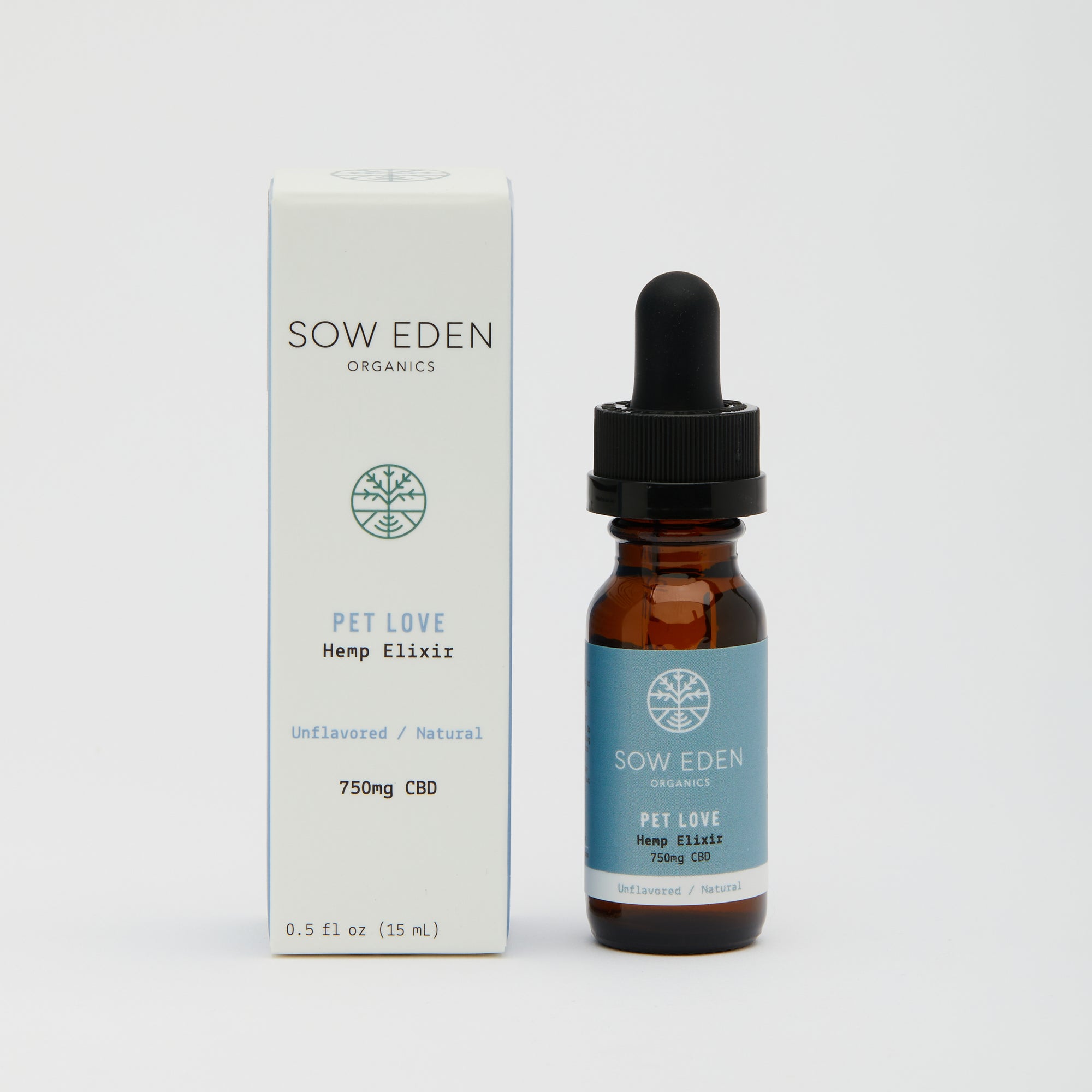 Organic Vegan CBD Pet Love Elixir | Zero THC Formula by Sow Eden