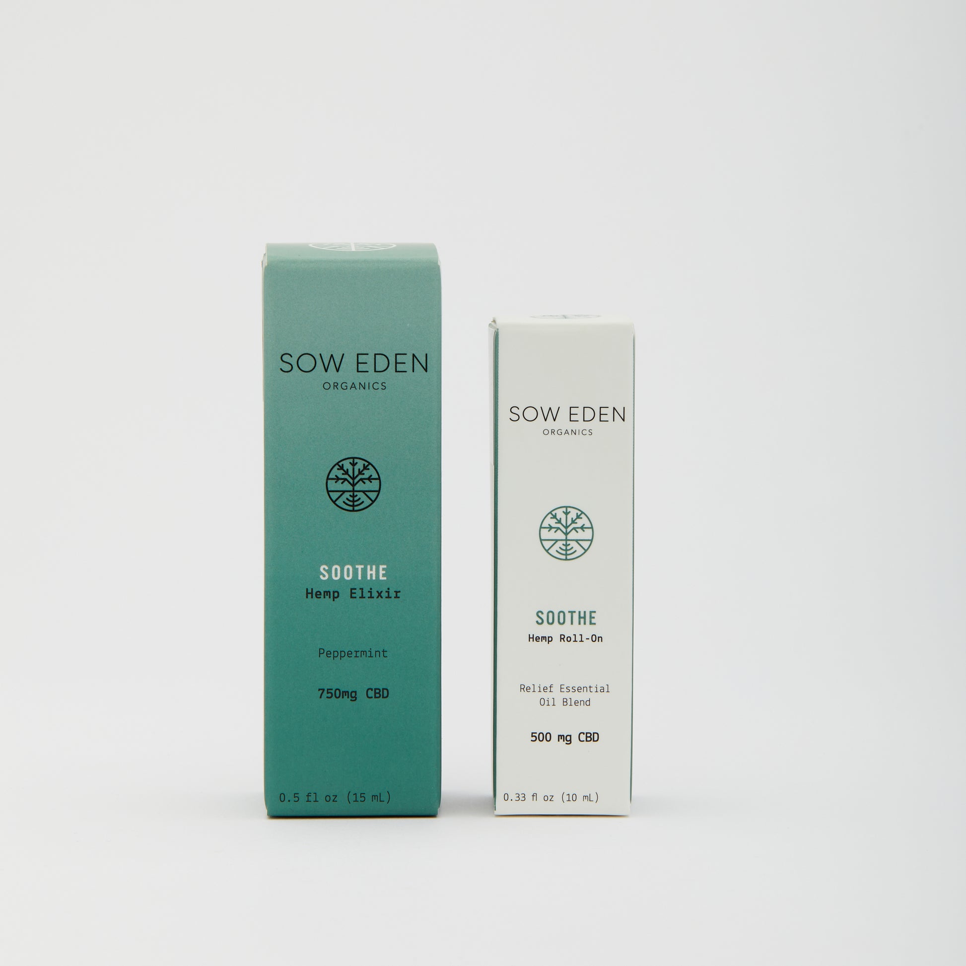 Organic Vegan CBD Relief Bundle | Tincture + Roller Combo by Sow Eden