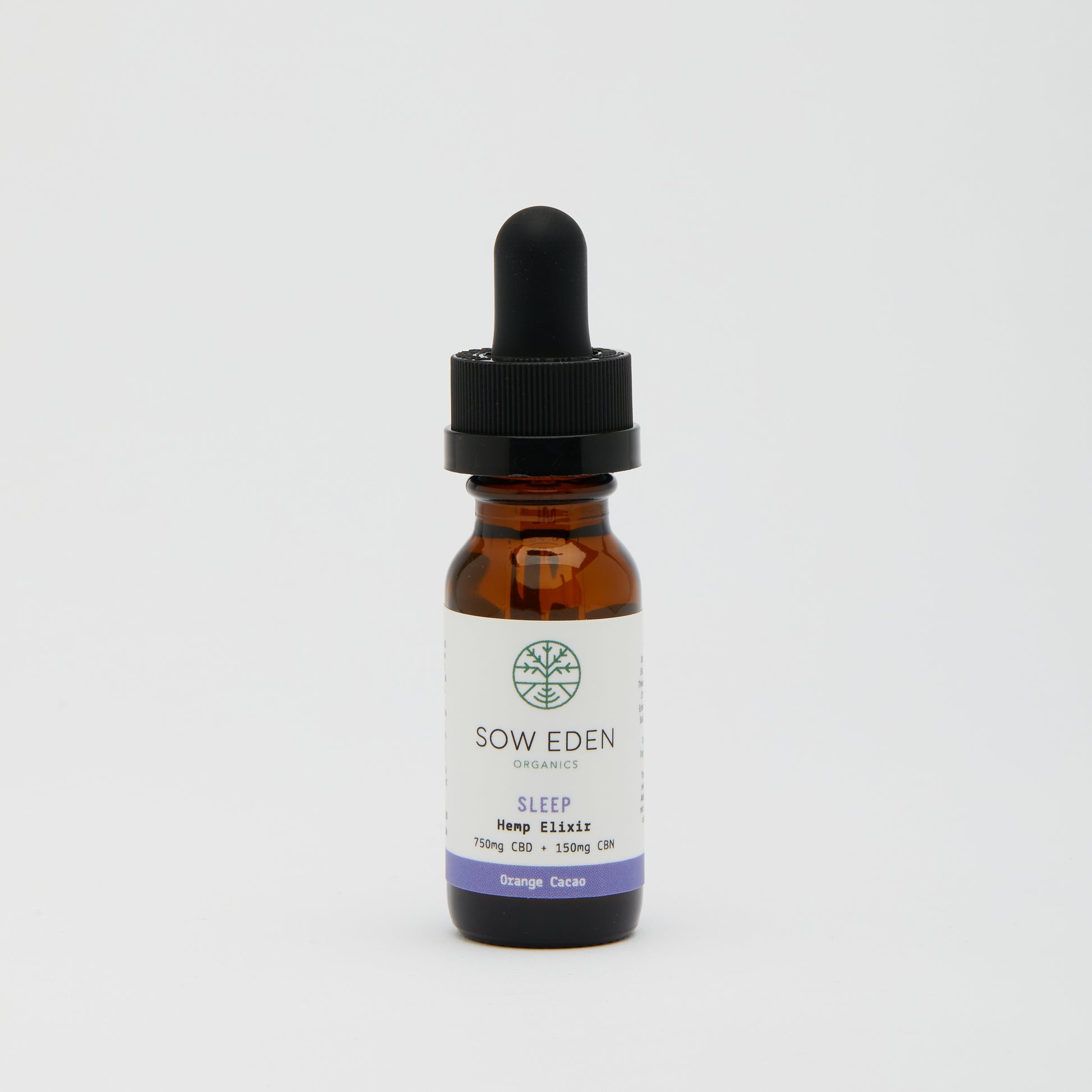 Organic Vegan CBD Sleep CBN Elixir | Orange Cacao by Sow Eden