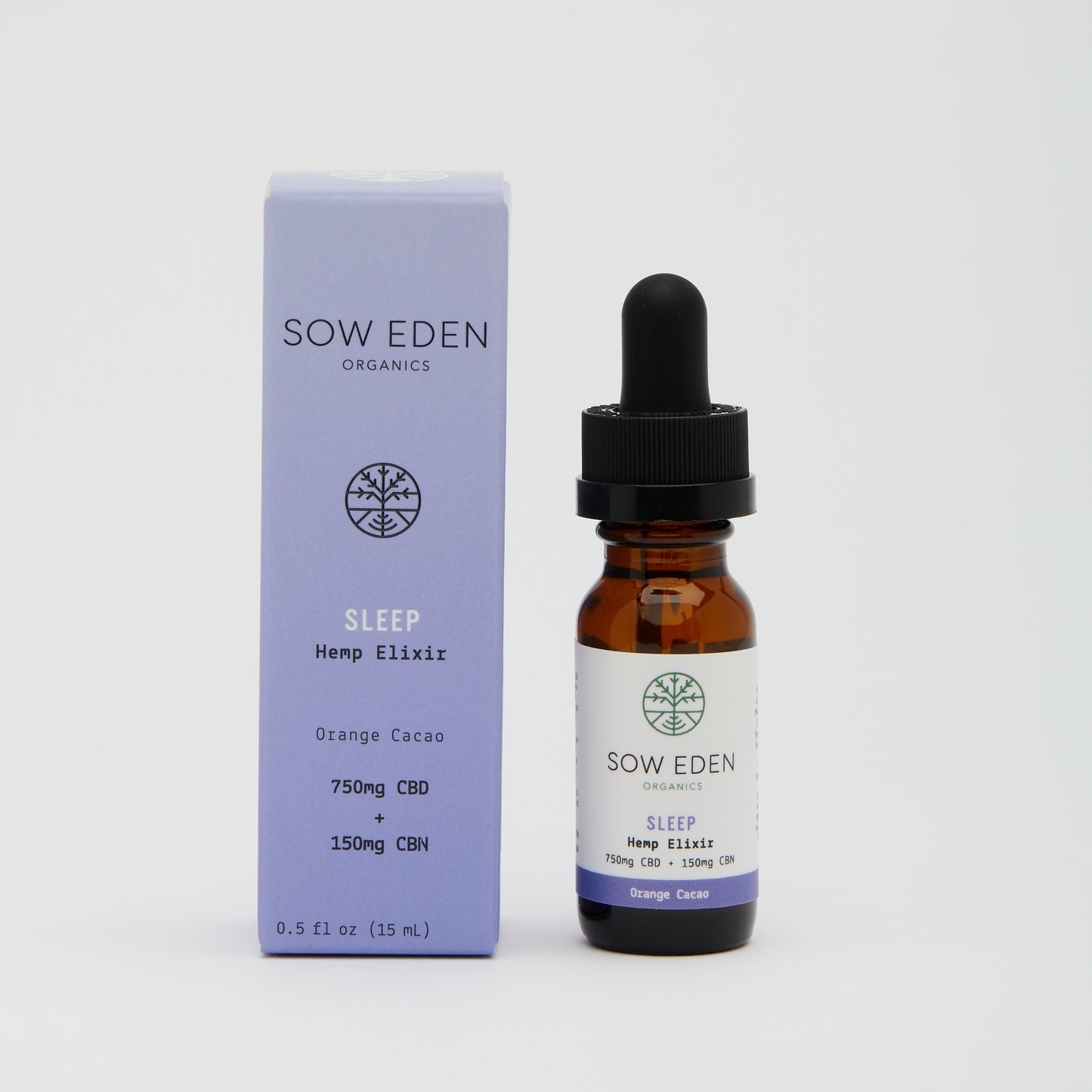 Organic Vegan CBD Sleep CBN Elixir | Orange Cacao by Sow Eden