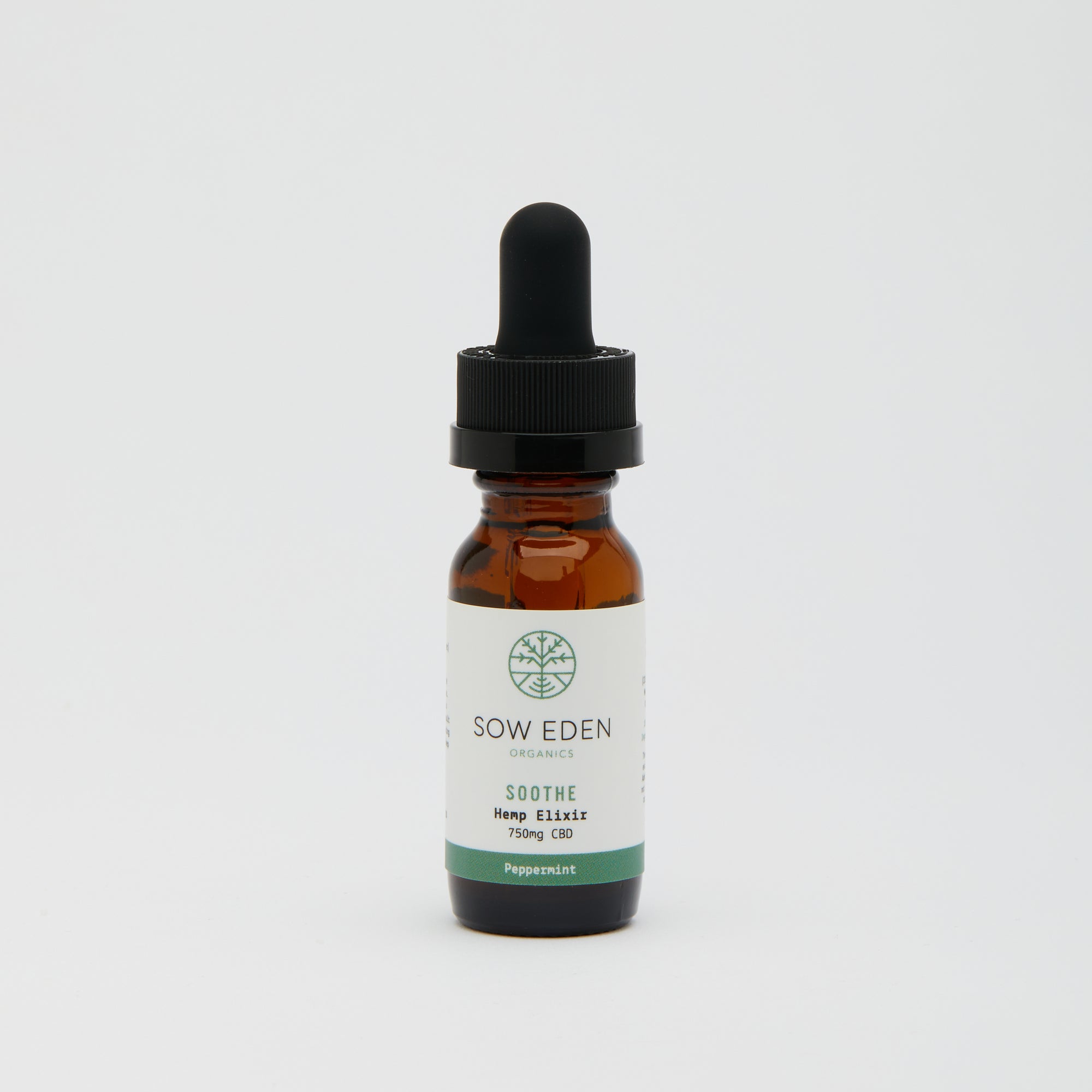 Organic Vegan CBD Soothe CBD Elixir | Peppermint by Sow Eden