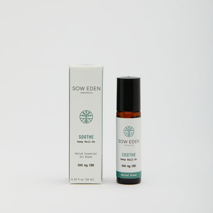 Organic Vegan CBD Soothe Relief Blend Roll-On by Sow Eden