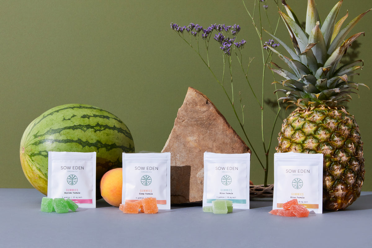Organic Vegan CBD Anytime Gummy | Zero THC Formula by Sow Eden