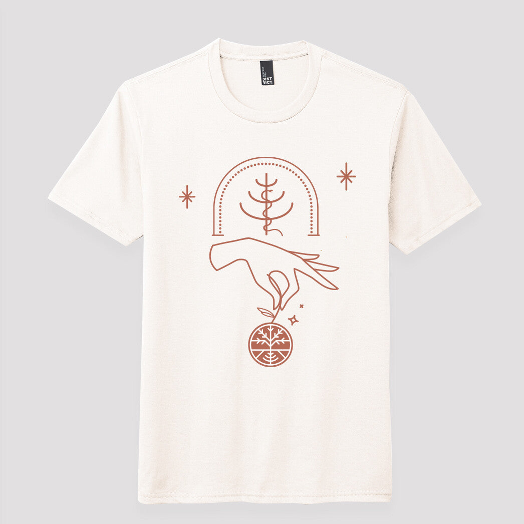 Organic Vegan CBD Unisex 'Forbidden Fruit' Crew Neck | Natural by Sow Eden